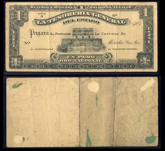 item156_Yucatan Mexico Revolution One Peso Oro Proof 1919.jpg